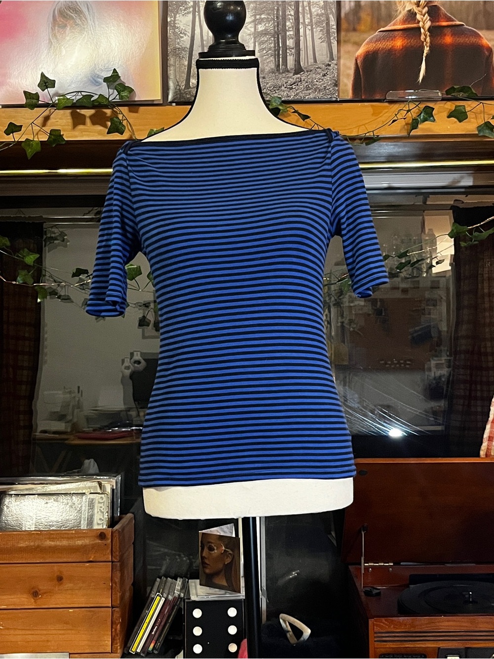 🦋Striped Boatneck Top🦋